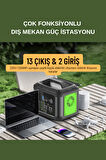 315.000 mAh 1200W Güçlü Hafif Taşınabilir Kamp ve Doğa İçin İdeal Tasarlanmış Güç Kaynağı