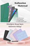 Galaxy Tab S10 Ultra Uyumlu 14.6 inç Standlı Kalem Bölmeli Tri Folding Tablet Kılıfı