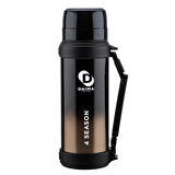 Daima 4 Season 1800 ML 12 Saat Sıcak 24 Saat Soğuk Siyah Termos