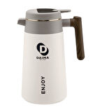 Daima Enjoy 1680 ML 12 Saat Sıcak 24 Saat Soğuk Beyaz Termos 
