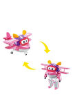Harika Kanatlar Dönüşen Ellie 12 cm | Orijinal Super Wings Transforming Figür | Uçaktan Robota Dönüşen Oyuncak