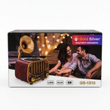 Gold Silver GS-1310 Nostaljik Tasarım Bluetooth  Radyo