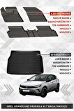 Sahler Opel Grandland 2017-2024 Uyumlu 4.5D Premium Havuzlu Oto Paspas ve Liner Marka 3D ALT Bagaj Havuzu - Grandland
