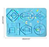 14cm x 10cm Hologramlı Anahtarlık Kalıbı - Kod: