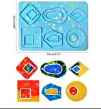 14cm x 10cm Hologramlı Anahtarlık Kalıbı - Kod: