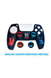 PS5 Dualsense Batman  Koruyucu Silikon Kılıf + Analog silikon Koruyucu