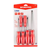 WORKPRO WP200501 6 Parça CR-V Manyetik Profesyonel Tornavida Seti
