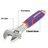 WORKPRO WP272011 200mm Cr-V Profesyonel Kurbağacık Anahtar