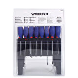 WORKPRO WP200507 100 Parça Duvar Askı Aparatlı Profesyonel CR-V Manyetik Tornavida ve Bits Uç Seti