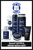 MEN Erkek Nemlendirici Krem 30ml, Duş Jeli 500ml, Tıraş Jeli 200ml, Losyon100ml, Sakal Temizleme Jeli 100ml, Sprey Deodorant 150ml