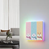 TX Ultimate Akıllı Dokunmatik Duvar Anahtarı Kapakları 3 Kanallı - Cartoon