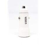 Winex W001 USB A Çift Çıkışlı 3.1A Araç Şarj Aleti Beyaz