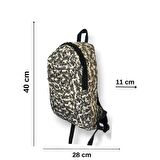 Balp Modern Tasarım Askeri Desenli Bej Renkli Hem Sırt Hem Laptop Çantası