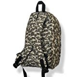 Balp Modern Tasarım Askeri Desenli Bej Renkli Hem Sırt Hem Laptop Çantası