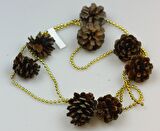 YILBAŞI SÜS NATUREL KOZALAK GARLAND 8'Lİ