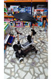 Tenteli Korumalı Sesli Scooter 3IN1