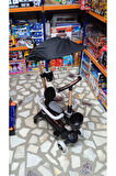 Tenteli Korumalı Sesli Scooter 3IN1