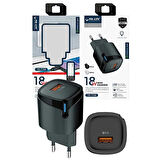 ULTRA KALİTELİ OC-3.0 18W HIZLI ŞARJ ADAPTÖRÜ(AKILLI ÇİP/LED IŞIK/1M TYPE-C KABLO)