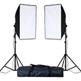 50X70cm Softbox  Çiftli LED Işıklı
