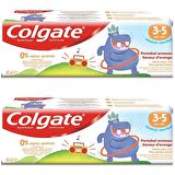 Colgate 3-5 Yaş Portakal Aromalı Florürsüz Çocuk Diş Macunu 60 ml 2 ADET