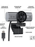 LOGİTECH MX Brio Ultra HD 4K 1080p Mikrofonlu Webcam Siyah (960-001549)