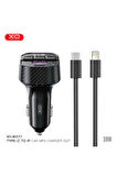 BCC17 Araç BluetoothV5.3 MP3 Ve Şarj Cihazı,Lightning Örgü Kablo,30WPD Hızlı Şarj,FM Verici,MP3/WAV