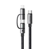 Mcdodo CA-0450 2in1 36W Typec iPhone Şarj Kablosu 1.2m - Siyah