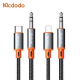Mcdodo Spiralli Type-C TODC 3.5MM  Audıo Kablo Siyah CA-0900