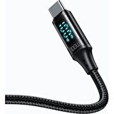 Mcdodo CA-1100 100W TypeC TypeC Led Ekran  Data Şarj Kablo 1.2M Siyah