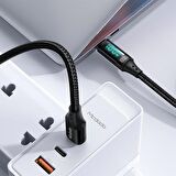 Mcdodo CA-1100 100W TypeC TypeC Led Ekran  Data Şarj Kablo 1.2M Siyah