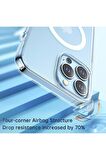 Mcdodo Iphone 13 Pro Uyumlu Şeffaf Mat Magsafe Kılıf PC-1660