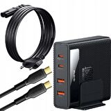Mcdodo CH-1802 100W Usb Typec Giriş Powigan Hızlı Şarj Adaptörü + Kablo - Siyah