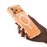 MCDODO PC-1825  iPhone 17 Pro Kamera Düğmeli Manyetik Şeffaf Kılıf