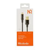 Mcdodo CA-2080 İphone 100W Hızlı Data ve Şarj Kablo Siyah-1.2Mt
