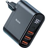 Mcdodo CH-2251 USB 33 Watt Hızlı Şarj Aleti Siyah