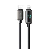 MCDODO CA-2630 36W USB-C TO LIGHTNİNG ŞARJ HIZ GÖSTERGELİ ŞARJ VE DATA KABLOSU- 1.2 M SİYAH