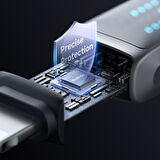 MCDODO CA-2630 36W USB-C TO LIGHTNİNG ŞARJ HIZ GÖSTERGELİ ŞARJ VE DATA KABLOSU- 1.2 M SİYAH
