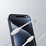 Mcdodo CA-2770 60W USB -C To Usb-C Şarj ve Data Kablosu Beyaz - 1.2 M