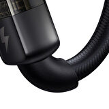 MCDODO CA-2840 TYPE-C TO TYPE-C 100W LED IŞIKLI POWER OFF HIZLI DATA ŞARJ KABLOSU 1.2M - SİYAH