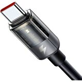 Mcdodo CA-3150 Type-C 100W Power Off Süper Hızlı Data/şarj Kablo 1.2m-Siyah