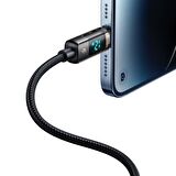 Mcdodo CA-3620 Dijital Ekranlı iPhone İçin Şarj & Data Kablosu 1.2m - Siyah