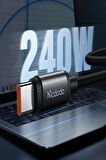 MCDODO CA-3681 240W TYPE C TO TYPE C ŞARJ KABLOSU - SİYAH 2M