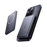 MCDODO MC-4641 20W 5000mAh Metal Ultra İnce Manyetik Kablosuz Power Bank Siyah