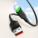 MCDODO CA-4741 12W USB A TO LIGHTNING ŞARJ VE DATA KABLOSU -1.2 M SİYAH 