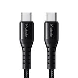 Mcdodo CA-5641 60W 3A Type-C To Type-C Şarj ve Data Kablosu Siyah 1M