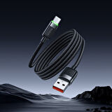 MCDODO CA-5650 1.2m USB-A TO USB-C 6A SİYAH SARILABİLİR MANYETİK KABLO