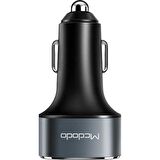 Mcdodo 3usb Girişli 5V 5.2A Araç Çakmak Şarj Cihazı-Gri CC-6300