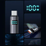 MCDODO CA-6520 USB-A TO USB-C KABLOSU YATAY LED EKRANLI SİYAH