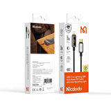 MCDODO CA-6590 USB-A - HALO NEFES ALAN IŞIK SİYAHLI IŞIK OTOMATİK KAPANMA KABLOSU