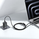 MCDODO CA-6780 1.5 M 100W 2'Sİ 1 ARADA TYPE-C TO TYPE-C + TYPE-C SİYAH KABLO